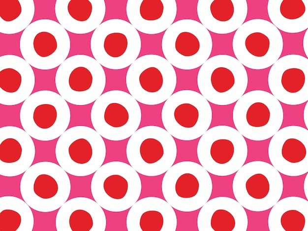 circle geometric seamless pattern dot wallpaper shape ornament valentine bubble