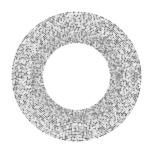 circle halftone dotted background