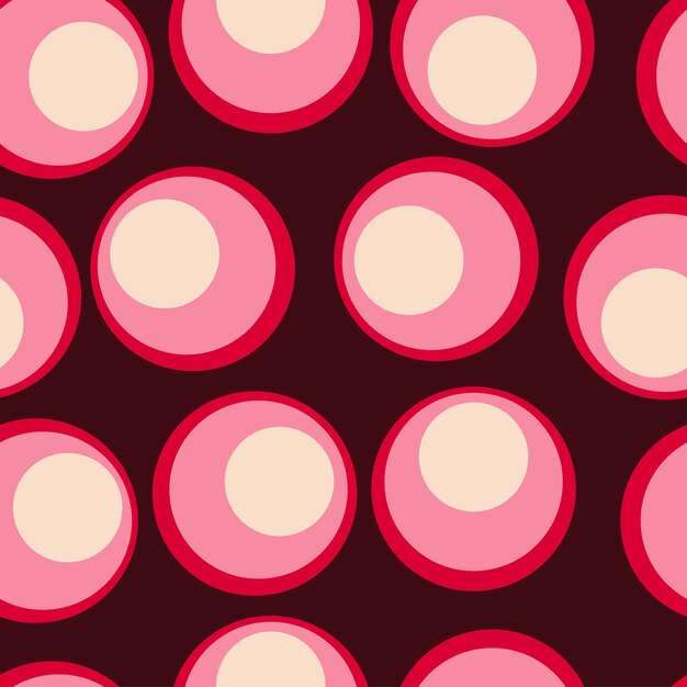circles seamless pattern contrasting colors repeating pattern geometric background