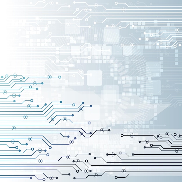 circuit board chipset abstract technology background with  technological elements