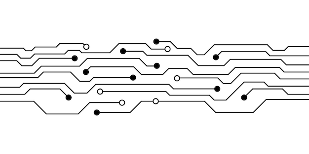 Circuit Board Technology Background Vector