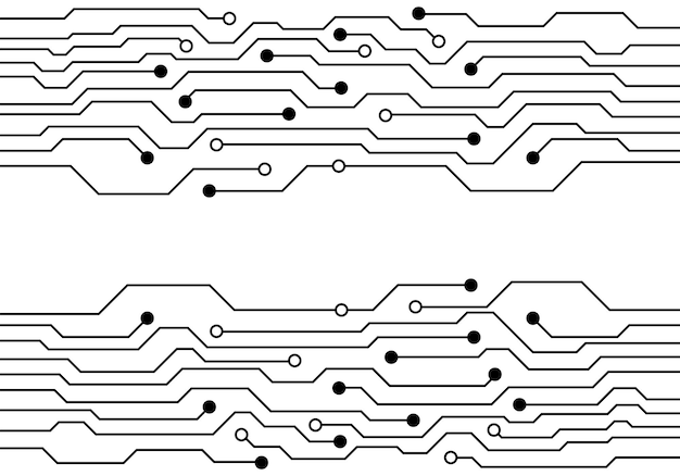 Circuit Board Technology Background Vector
