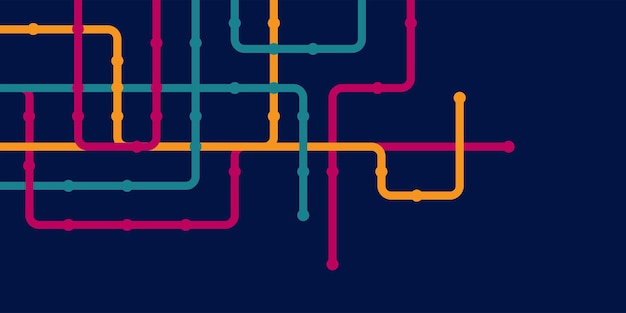 Circuit connect lines and dots. Network technology and. Connection concept