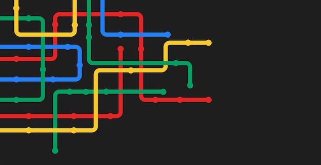 Circuit connect lines and dots Network technology and Connection concept