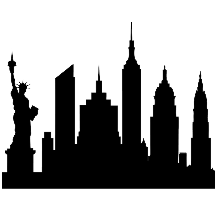Vektor city silhouette vector illustration