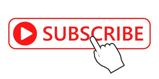 Click to subscribe button icon Vector illustration