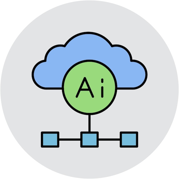 Cloud Based Architecture Vector Illustration Style