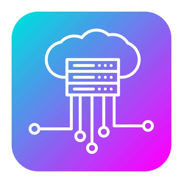 Cloud Computing vector icon Can be used for Coding and Development iconset
