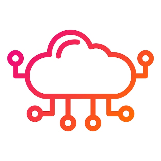 Cloud computing Vector Icon Design Illustration