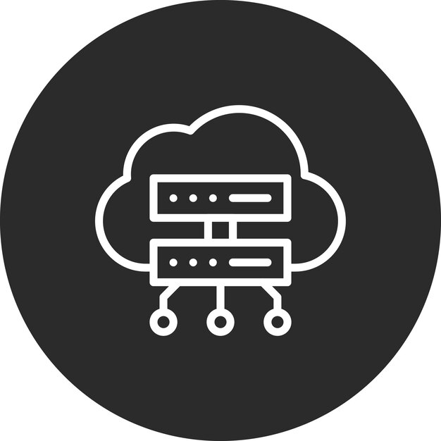 Cloud Computing vector icon illustration of Smart City iconset