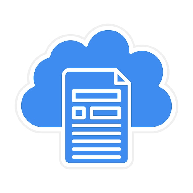Cloud File icon vector image Can be used for Networking and Data Sharing