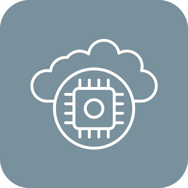 cloud icon vector image can be used for internet of things