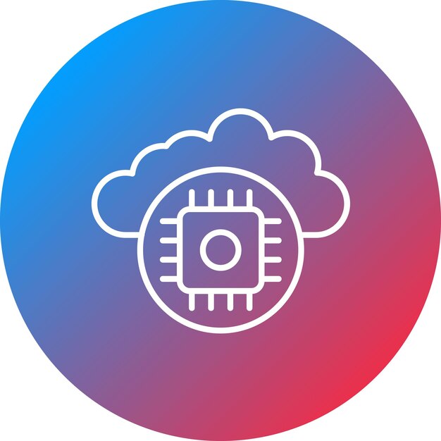 cloud icon vector image can be used for internet of things