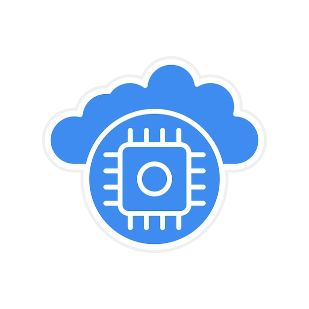 cloud icon vector image can be used for internet of things