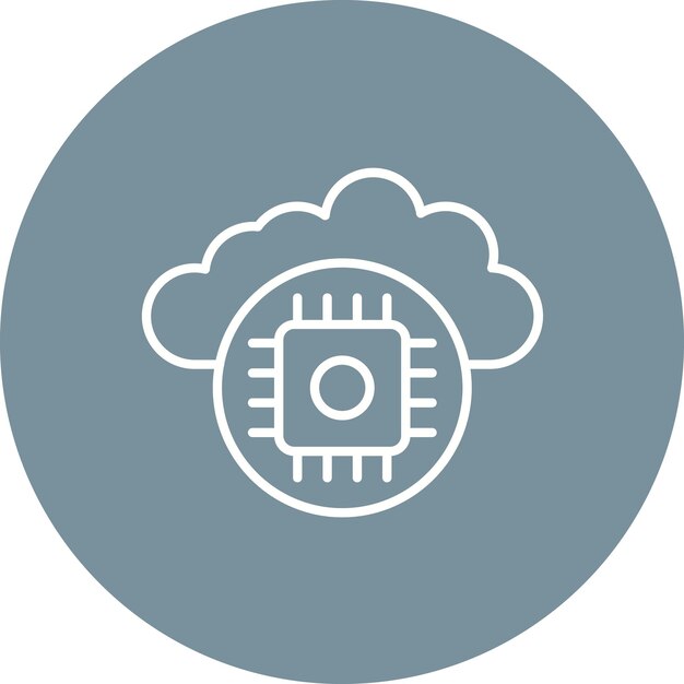 cloud icon vector image can be used for internet of things