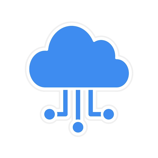 cloud icon vector image can be used for the future