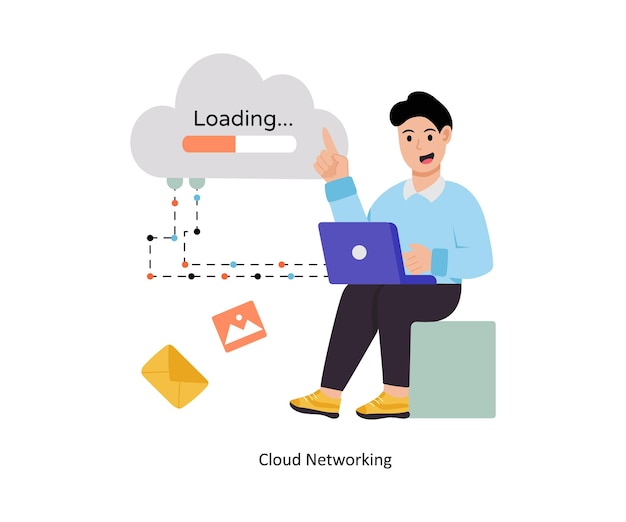 Cloud Networking Vector illustration EPS 10 file