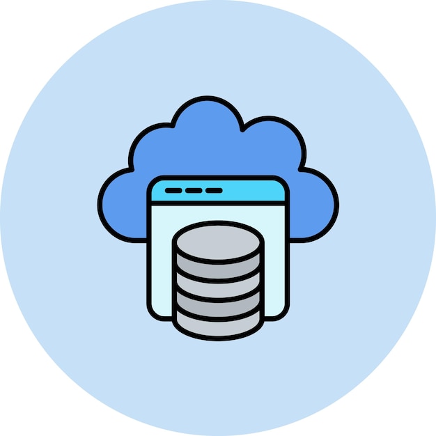 Cloud Storage Flat Illustration