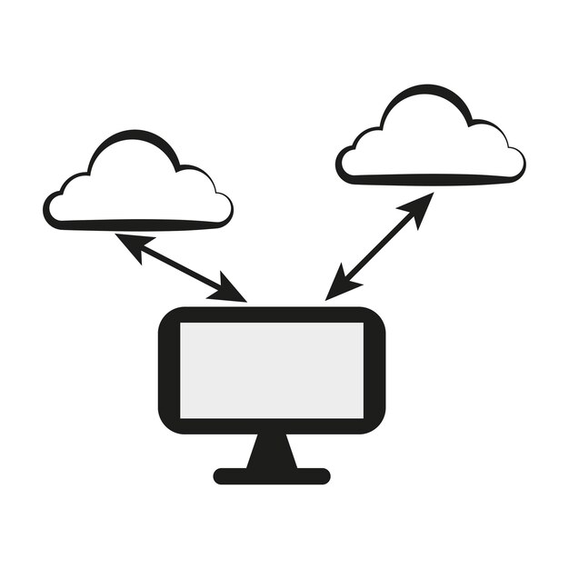 Cloud storage icon Vector illustration EPS 10 Stock image