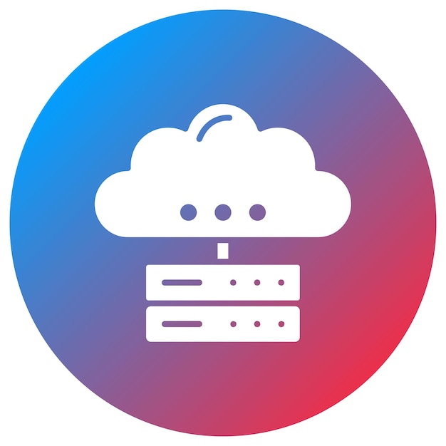 cloud storage icon vector image can be used for computer science