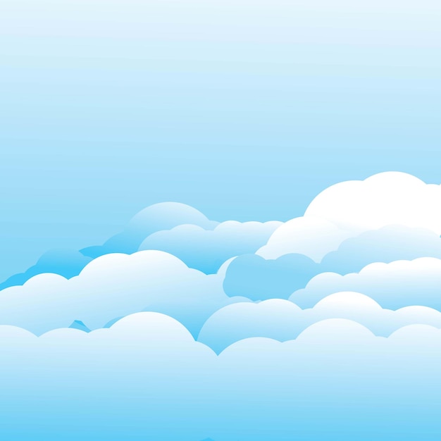 Cloud template vector