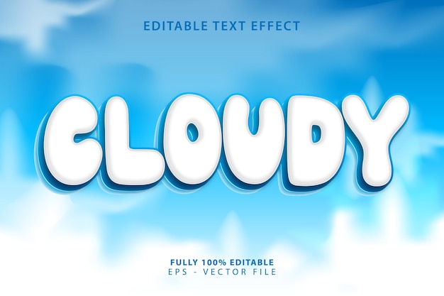 Cloud Text Effect