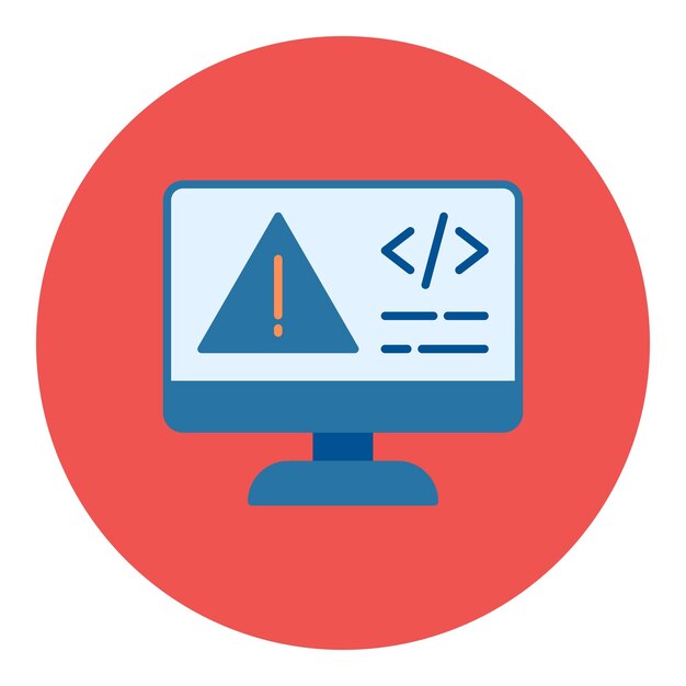 Code Error Flat Illustration