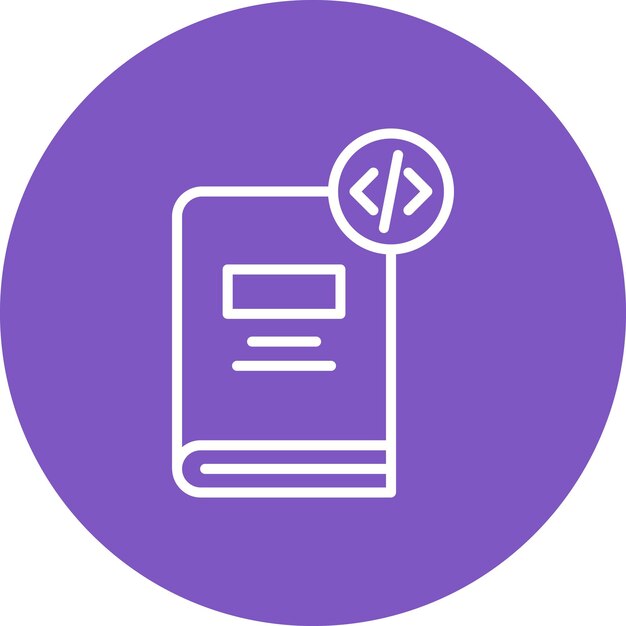 coding book vector illustration style