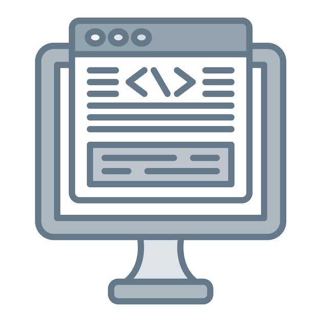 coding icon vector image can be used for user experience