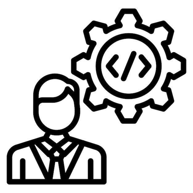 coding skills icon vector image can be used for freelancer