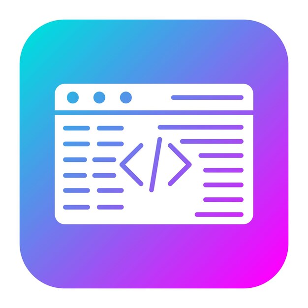 Coding vector icon Can be used for No Code iconset