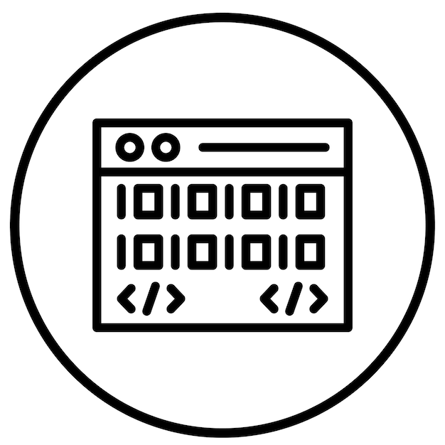 coding vector icon design illustration