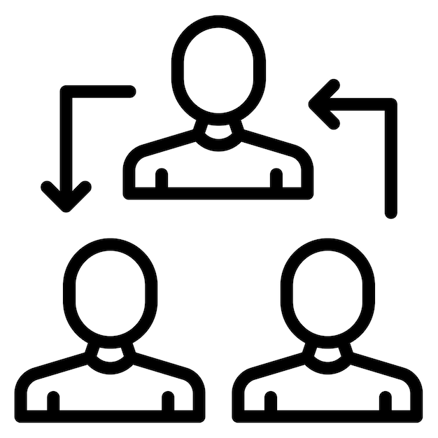 Collaboration icon vector image Can be used for Data Science