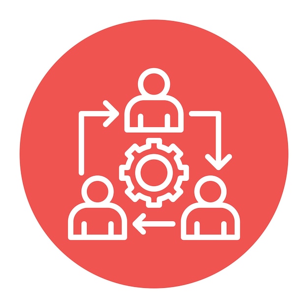collaboration icon vector image can be used for teamwork