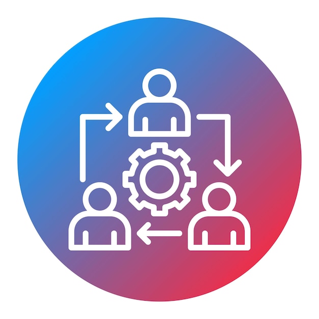 collaboration icon vector image can be used for teamwork