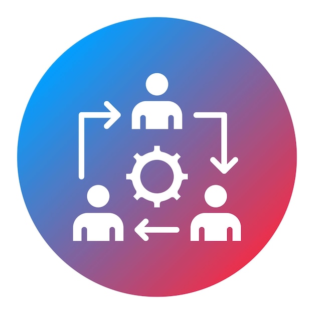 collaboration icon vector image can be used for teamwork