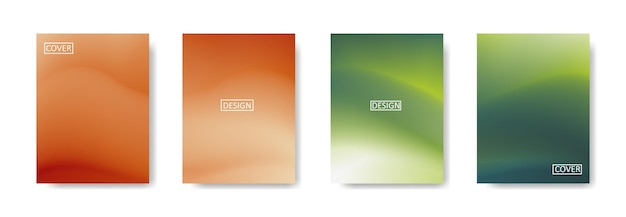 collection of beautiful colorful abstract gradient backgrounds for poster flyer banner templates