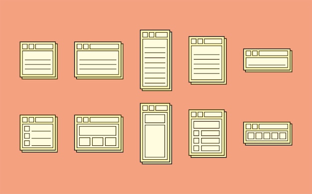 collection of notes with ui window concepts