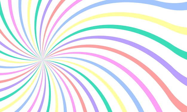 Colored bright rays vector carnival background Twisted and distorted vector