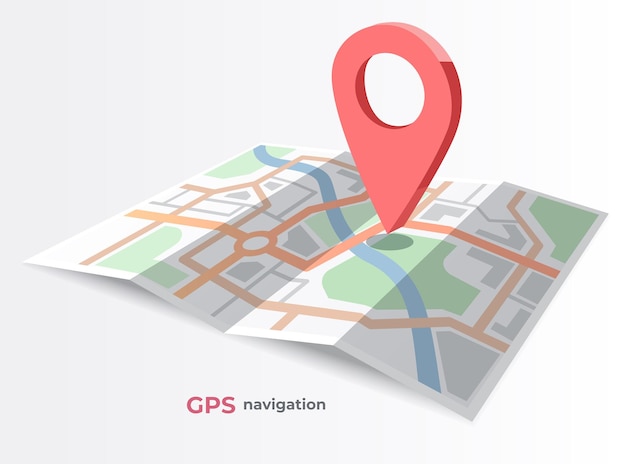 Colored location icon Vector illustration