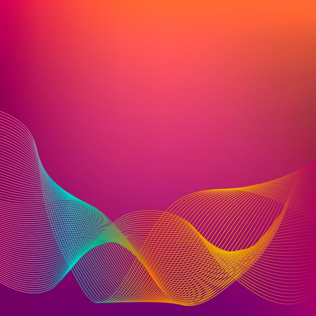 colorful abstract background with thin line smoke wave web backdrop card