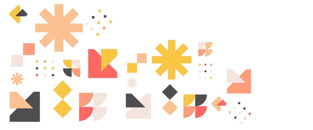 colorful abstract banners with geometric memphis vector design for banner background business or technology presentation web brochure cover layout wallpaper