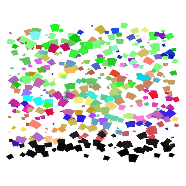 Colorful bright confetti vector design