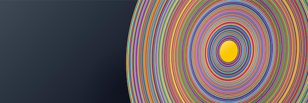 Colorful circles abstract background Dynamic textured geometric element Modern gradient light vector illustration Vector abstract graphic design banner pattern background template
