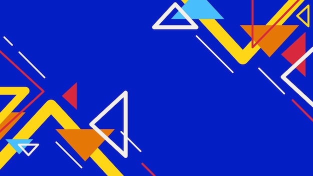 Colorful Flat Geometric Vector Background for background Slide