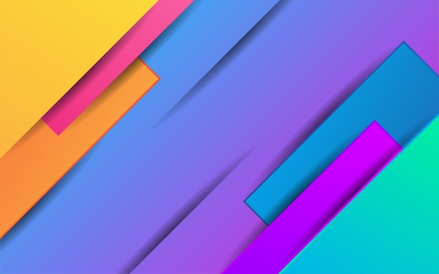 Colorful gradient geometric with purple background