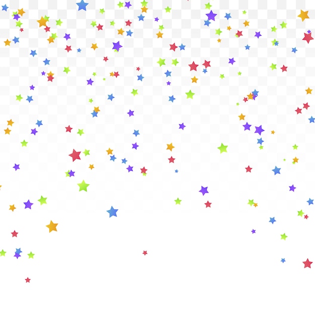 Colorful Star Confetti background.