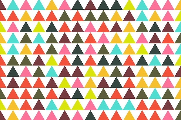 Colorful triangle mosaic tile retro pattern vector graphic