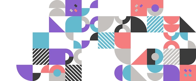 colorful vector modern banners with abstracts shapes geometric mosaic for background poster flyer banner invitation cover for book catalog report