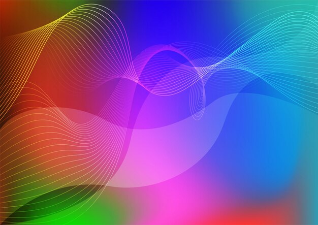 colorful wave line abstract background